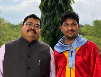 Dr. Kodam Pradeep at his Ph.D. graduation